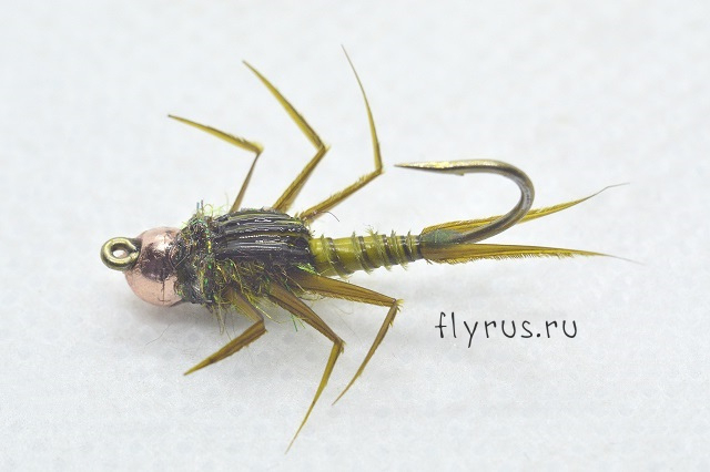 Jig Nymph Stonefly Biot Olive